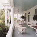 Back porch turncraft columns with decorative capitals
