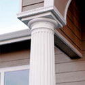 decorative columns with a tuscan capital