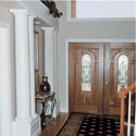 architectural columns with tuscan style capital and base.